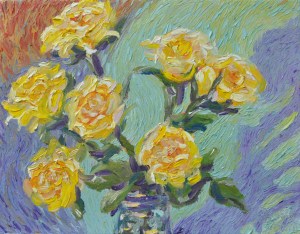 Yellow Roses and Shadow