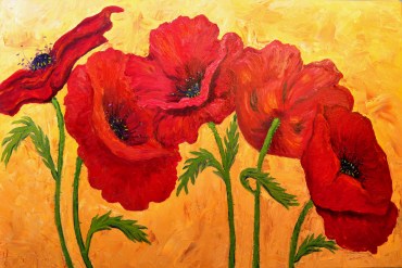 completed poppies in oil DSC_5495
