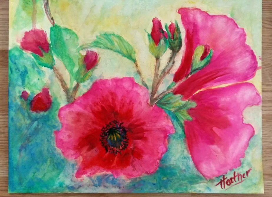 pink poppies